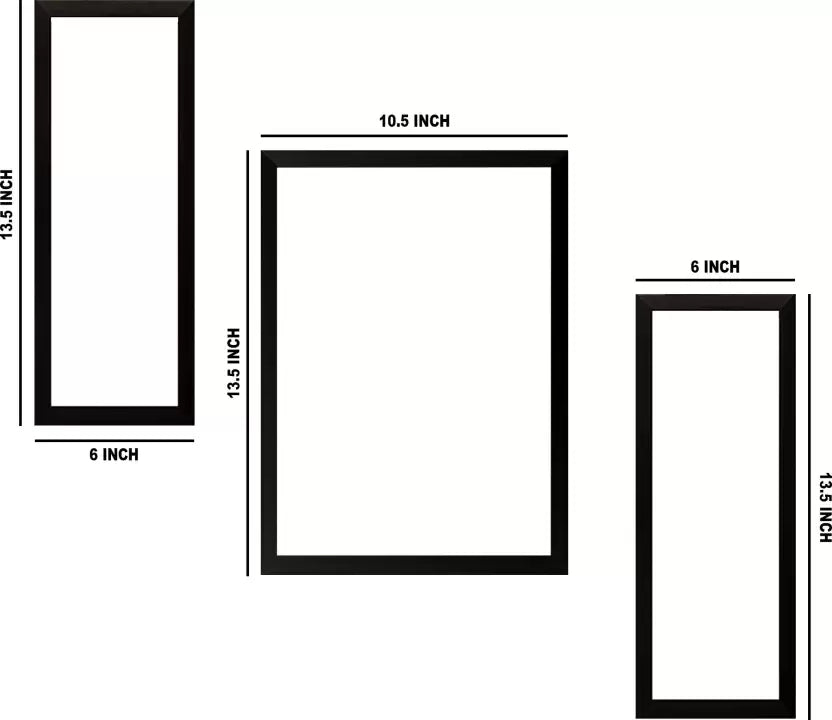 Flowers Digital with frame- Set of 3