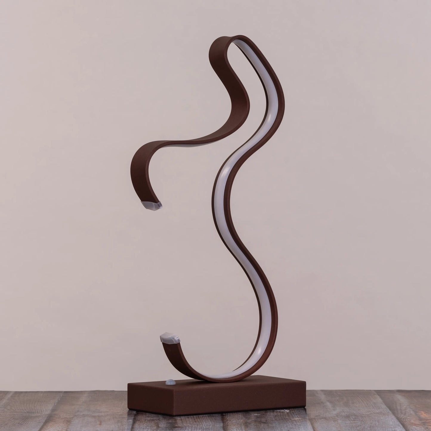 Brown, Dimmable LED with Remote Control) Table Lamp